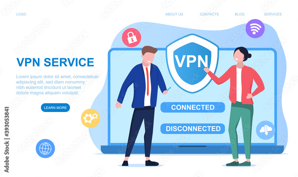 Poster vpn. virtual private network. data encryption, ip substitute. secure vpn connection concept. cyber s