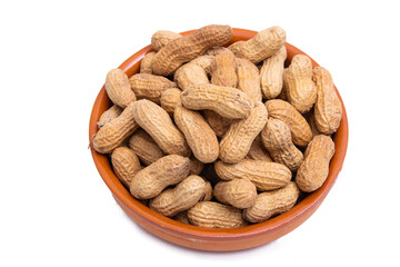 peanuts isolated on white background