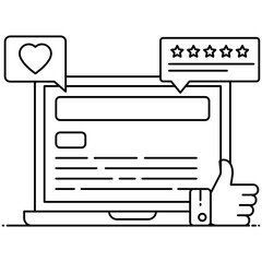 
A flat vector of email marketing, editable icon 
