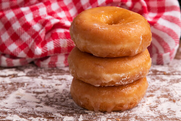 fresh natural donuts freshly made
