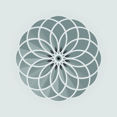 Mandala Rosone Vettoriale 3d