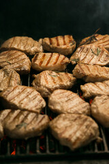 steak of veal, roasted on the grill