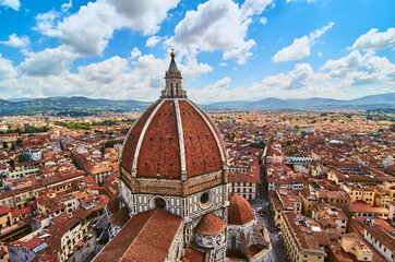 Fototapeta na wymiar Duomo Cathedral Santa Maria del Fiore Church Florence Italy