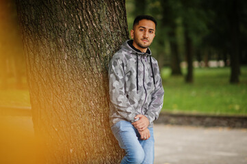 Student kuwaiti man wear at hoodie.