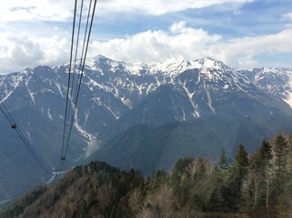 Beautiful scenery from Shinhotaka Ropeway