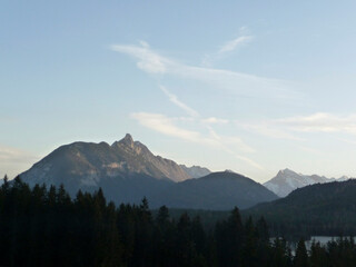 Mountain hiking tour to mountain Hohe Munde in Tyrol, Austria