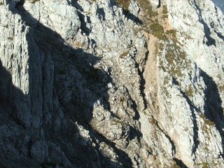 Mittenwald via ferrata in Bavarian Alps, Germany
