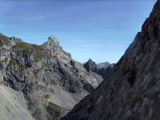 Mittenwald via ferrata in Bavarian Alps, Germany