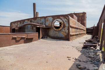 Aral sea boat detail
