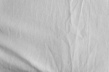 Fototapeta na wymiar White rippled cotton fabric texture background