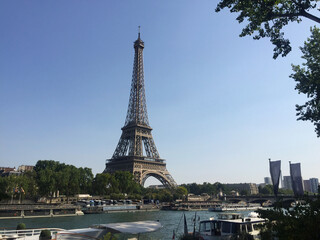 Fototapeta na wymiar Eiffel Tower, symbol of Paris, France