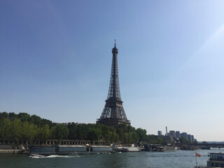 Fototapeta premium Eiffel Tower, symbol of Paris, France