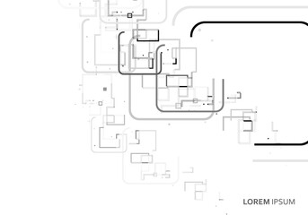 Modern leaflet template with abstract pattern. Brochure template for promotion design. Business advertising promotion