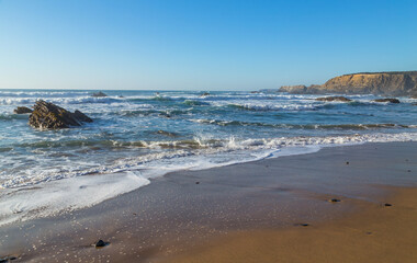 Atlantic isolated beach