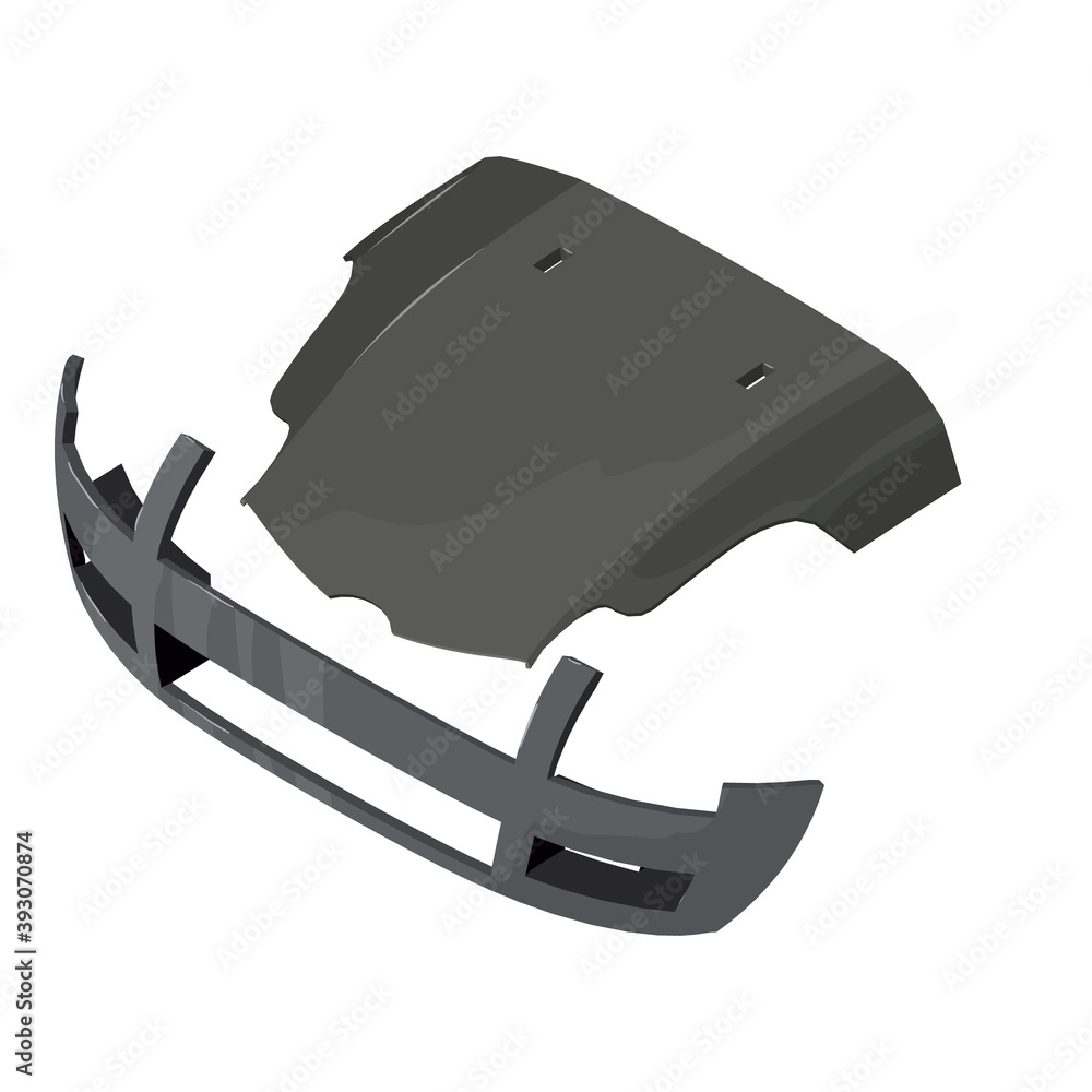 Poster replacement part icon. isometric illustration of replacement part vector icon for web