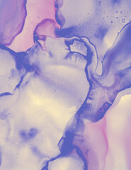 Wedding Invite Template. Yellow Pastel Fluid 