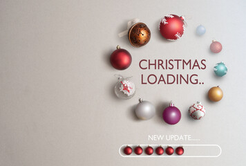 Christmas loading icon concept
