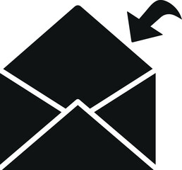 incoming mails icon vector illustration