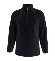 Fleece tracksuit top jacket with half zip design, sportswear, track front view, 3d illustration, 3d rendering © Febriana