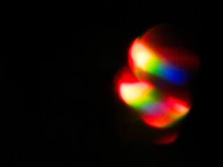 Rainbow colored light leaks