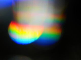 Rainbow colored light leaks