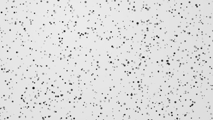 Dot white black pattern gradient texture background. Abstract  technology big data digital concept. 3d rendering.