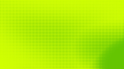 Dots halftone green color pattern gradient texture with technology digital background. Dots pop art comics with nature graphic design.