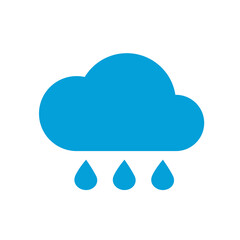 Rain cloud icon isolated on white background. Rain cloud icon for web site, app and logo. Creative art concept, rain cloud vector