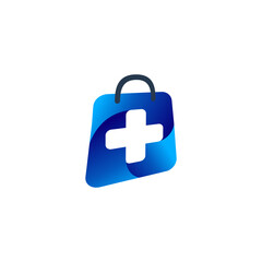 shipping bag logo with first aid kit