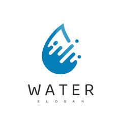 Water Logo, Droplet, Mineral Water Company Icon