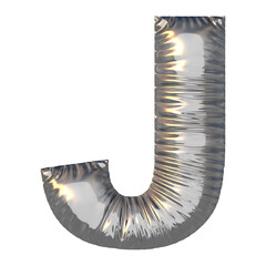 Buchstabe J aufgeblasen