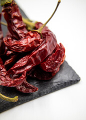 dried red chili peppers