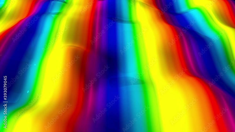 Poster computer generated abstract dark background. 3d rendering of appearance of colored striped spots on 