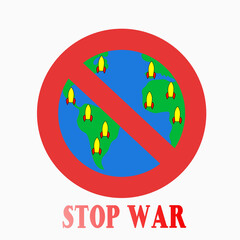 design of stop war and peace