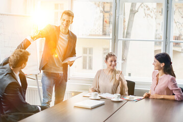 business team working together in the office