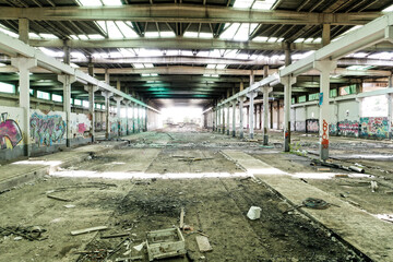 Industria abandonada graffiti