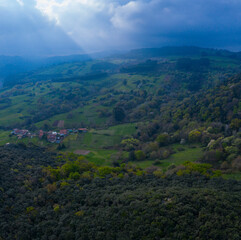 Fototapeta premium Springtime, Tarrueza, Laredo, Montaña Oriental Costera, Cantabria, Spain, Europe