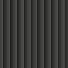 Black abstract background. 3d seamless geometric pattern. Vector illustration EPS10. Stylish template made out of repeating stripes, bands. Window blind.