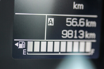 Digital fuel gauge and odometer