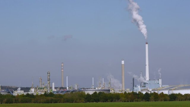 Refinery at the chemical area Leuna