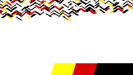 Geometric frame design vector background with red, yellow, black and white colors. Abstract simple modern creative graphic web design vector, ornamental empty banner, poster, wallpaper or placard