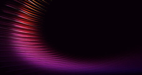 3D rendering abstract multicolor fractal light background