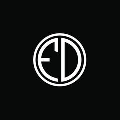 FO MONOGRAM letter icon design on BLACK background.Creative letter FO/ FO logo design.
 FN initials MONOGRAM Logo design.