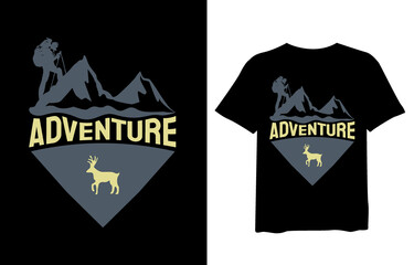 Adventure, typography graphics for slogan t-shirt. Outdoor adventure print for apparel, t-shirt design. Vector illustration.