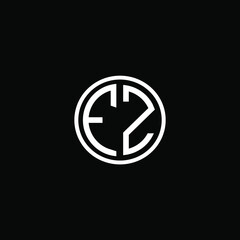 FZ MONOGRAM letter icon design on BLACK background.Creative letter FZ/ F Z logo design.
FZ initials MONOGRAM Logo design.