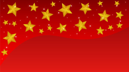 red background with star light