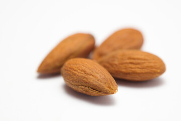 almond (shelled) isolated on white background