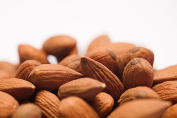 almond (shelled) isolated on white background