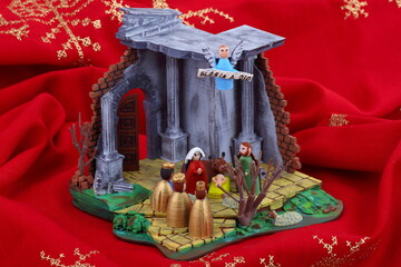 Presepe dipinto a mano creato con stampante 3D
