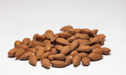 almond (shelled) isolated on white background